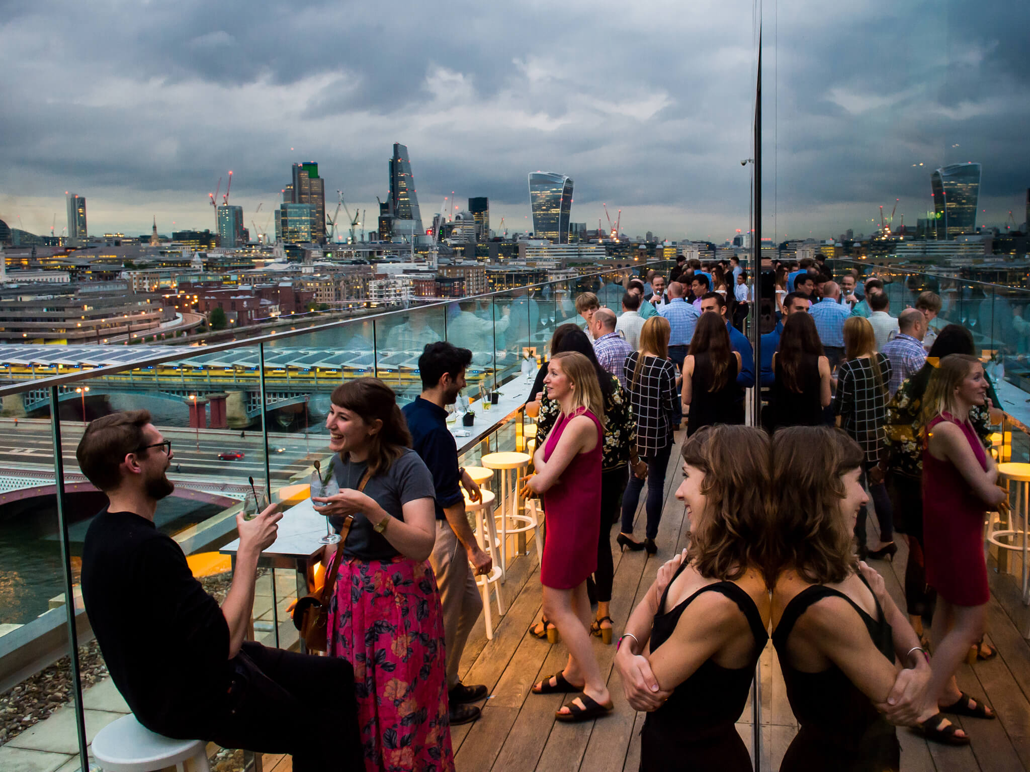 rooftop bar party
